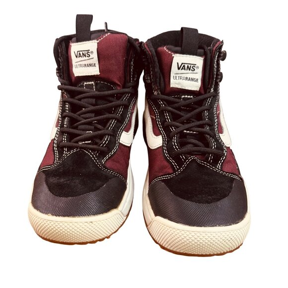Vans Ultrarange EXO Hi-Top Unisex Womens 6.5 / Mens 5 Burgundy & Black Sneakers - Picture 2 of 10